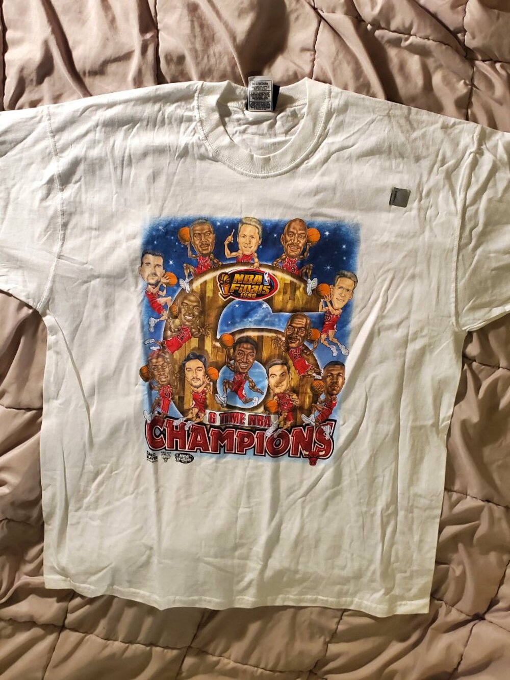Vintage 1998 Chicago Bulls championship t shirt, XXL, New